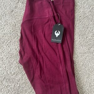 Namarie Women's Burgundy Performance Leggings